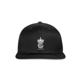 Snapback Baseball Cap - black