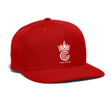 Snapback Baseball Cap - red