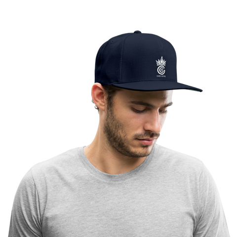 Snapback Baseball Cap - navy